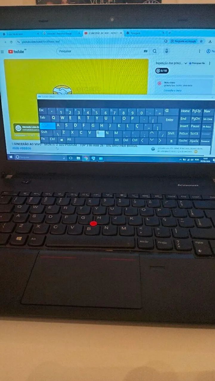 Lenovo trinkpad/i7/8ram/SSD/bateria boa 