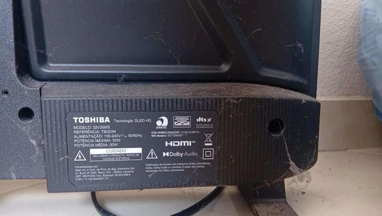 TV TOSHIBA SMART 32 COM DEFEITO - Foto 3