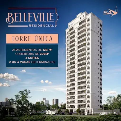 Cambuí Excelente Lançamento BELLEVILLE 128M2 Com 3 Suítes em Campinas - Foto 2
