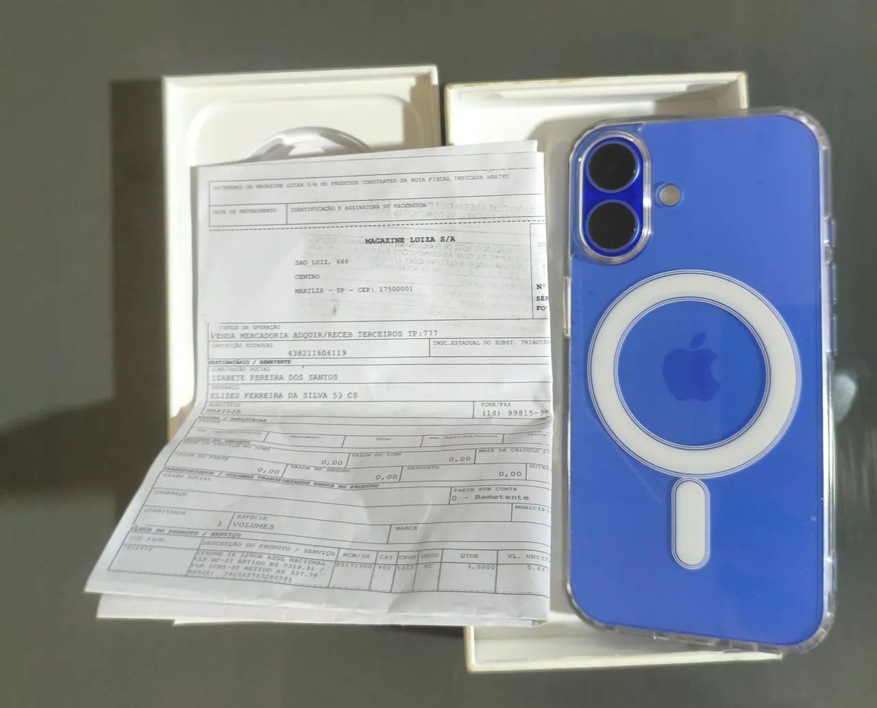 IPHONE 16- CAIXA E NF - PEGO PS5