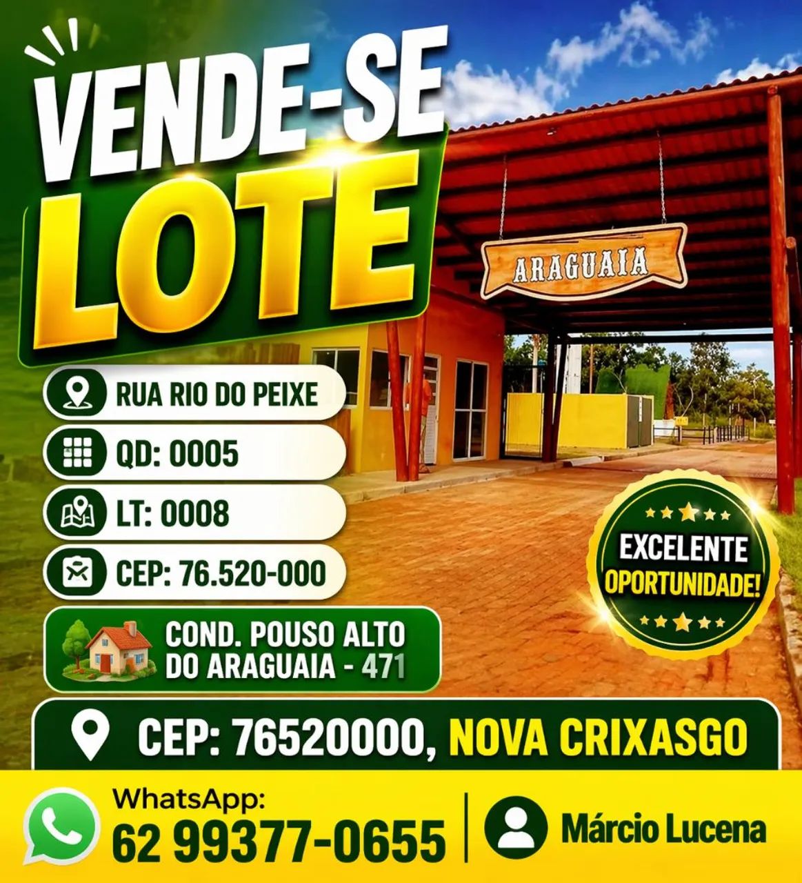 Vende-se lote 