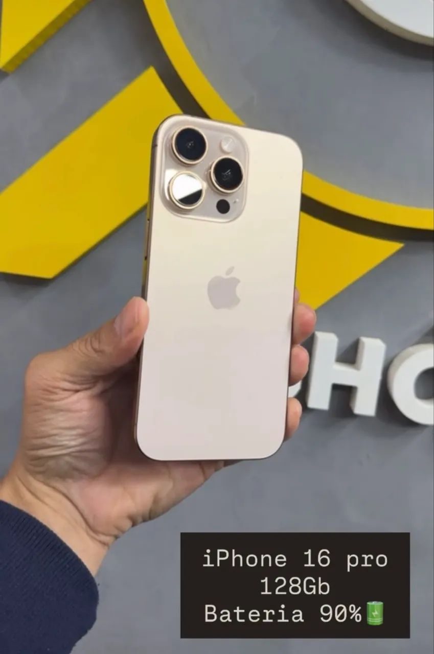 iPhone 16 pro 128Gb semi novo 