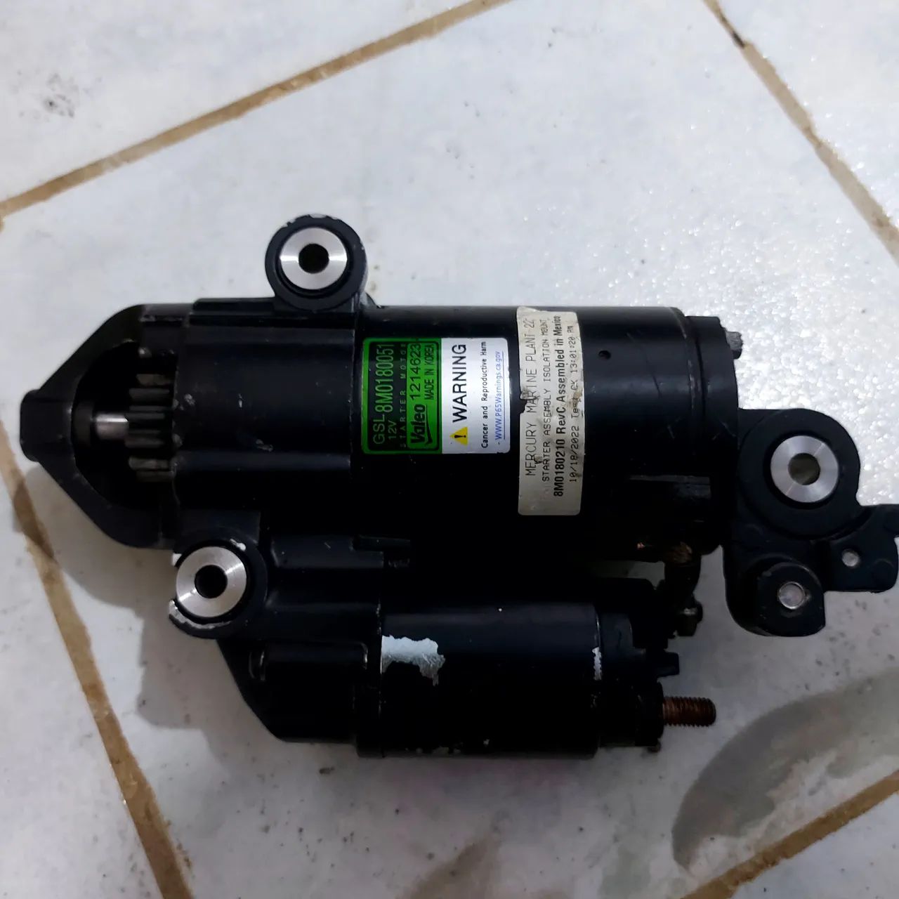 Motor de partida mercury 150HP original pouco usado
