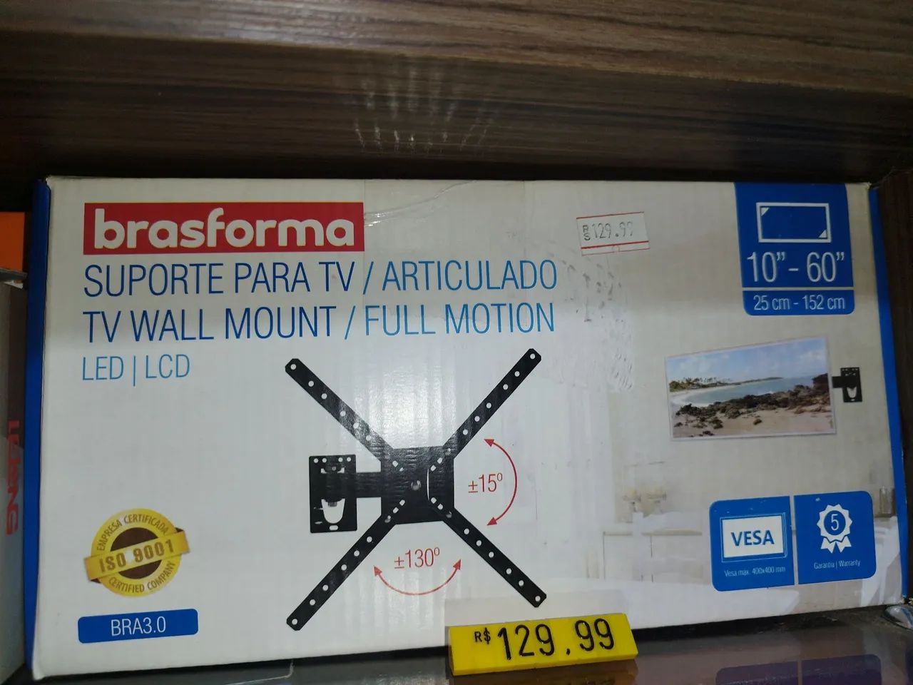 SUPORTE ARTICULADO BRASFORMA ATÉ 60"
