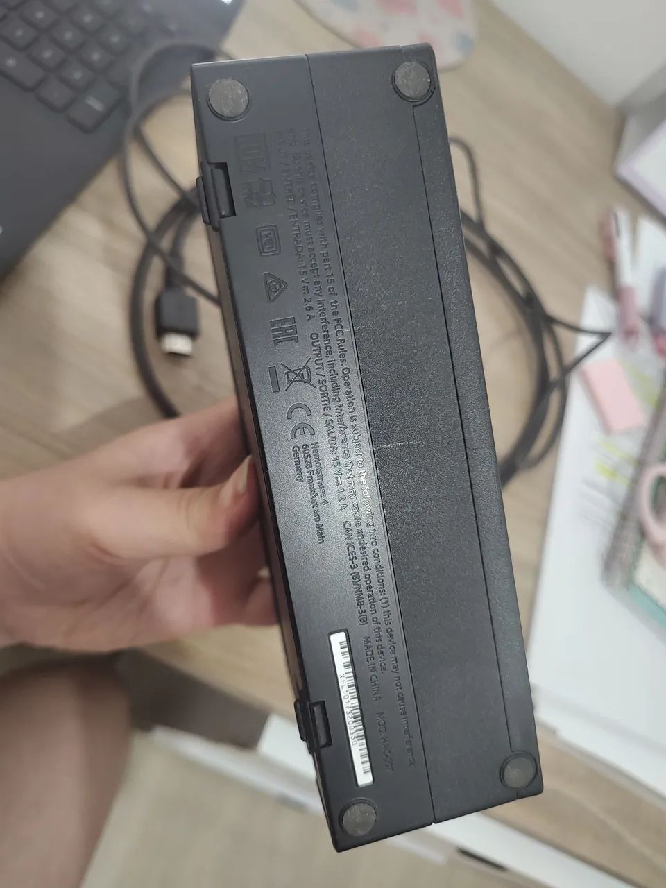 Nintendo switch doc + fonte europeia + cabo HDMI  - Foto 5