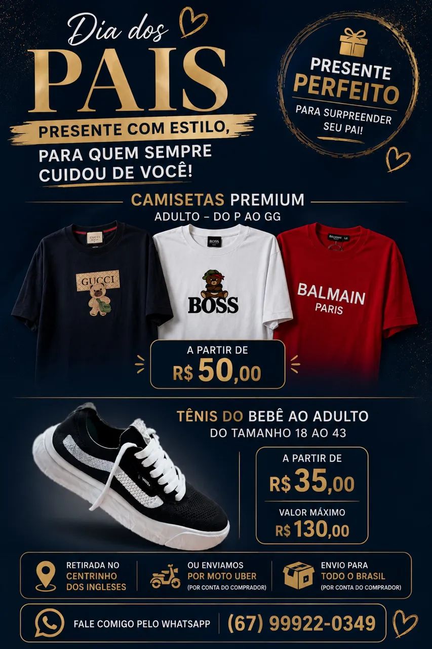 Presentes para o dia dos Pais ?