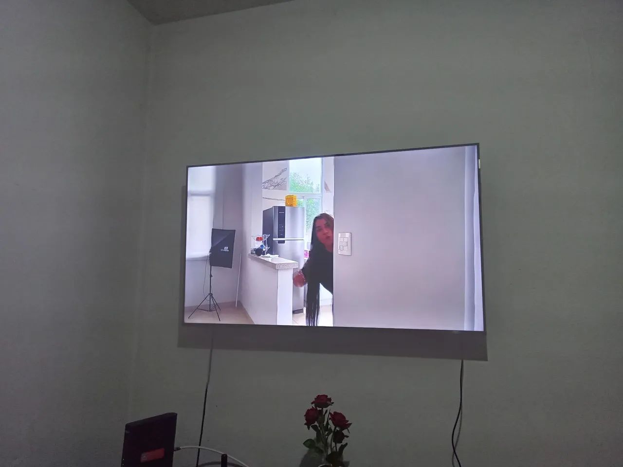 Smart tv 55"  tcl 4k Qleed semi nova  - Foto 2