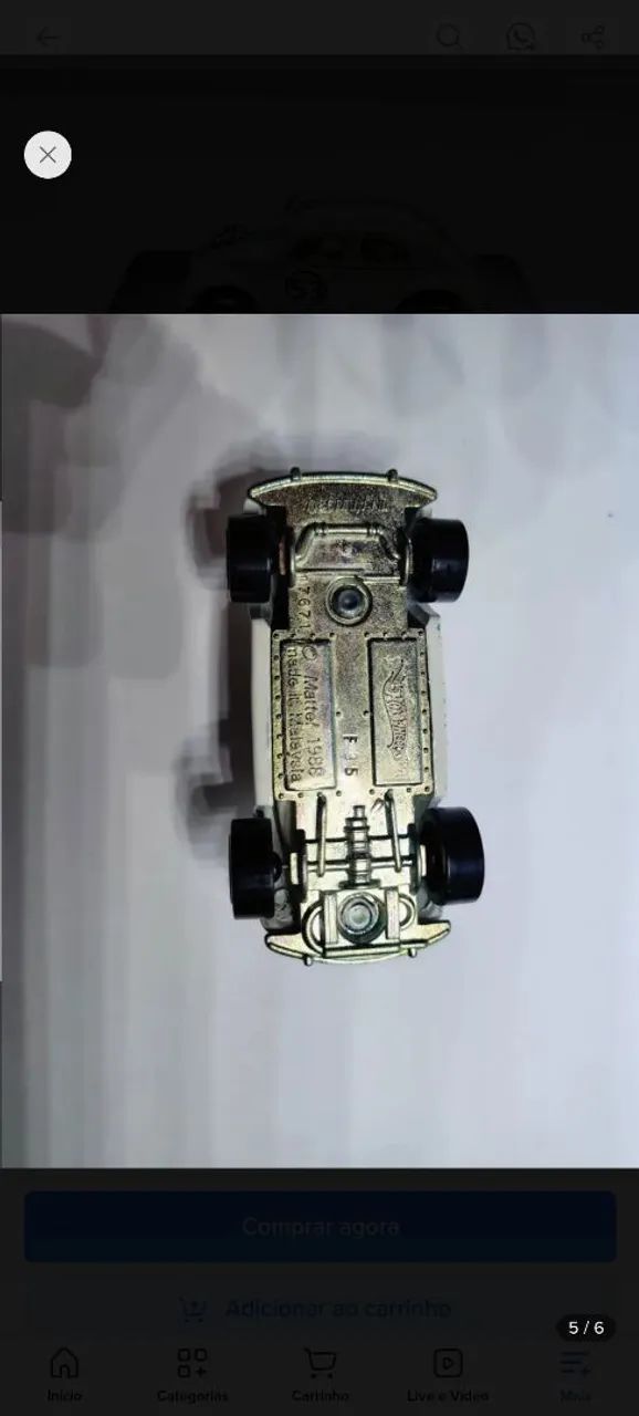 Fusca Hot Wheels Herbie  - Foto 2