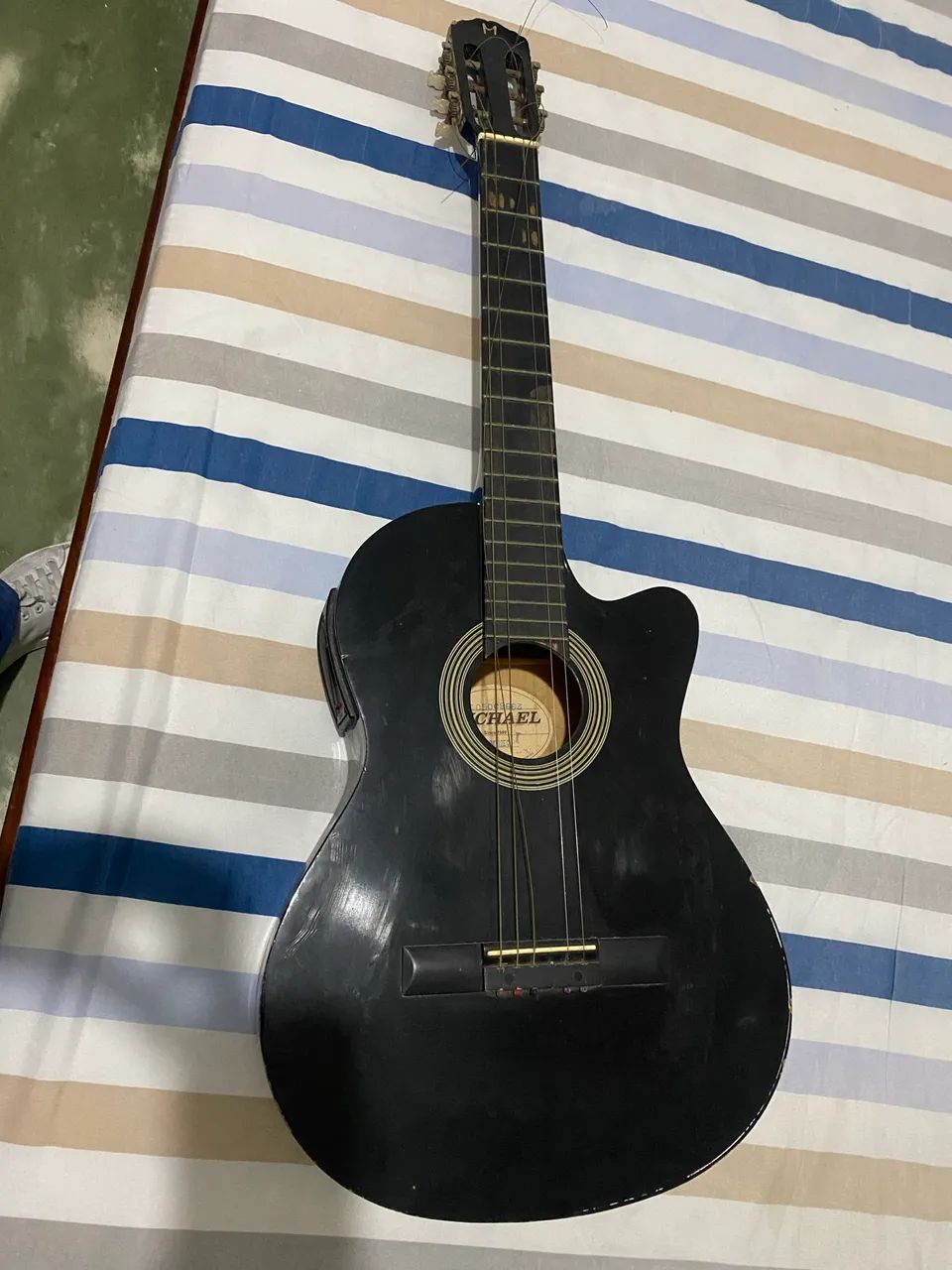 Violão Michael VM112EQ Preto 