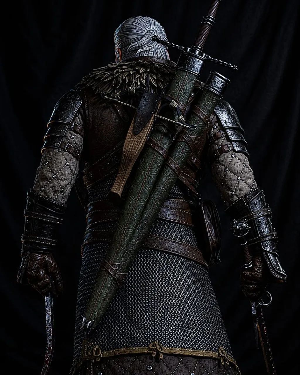 Figure/Estátua do Geralt de The Witcher em resina. - Foto 2