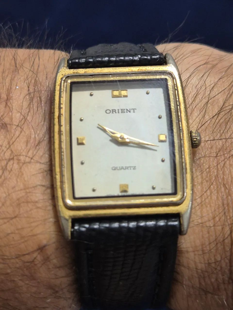 Relógio ORIENT TANK À QUARTZ  VINTAGE  -   FUNCIONANDO - Foto 4
