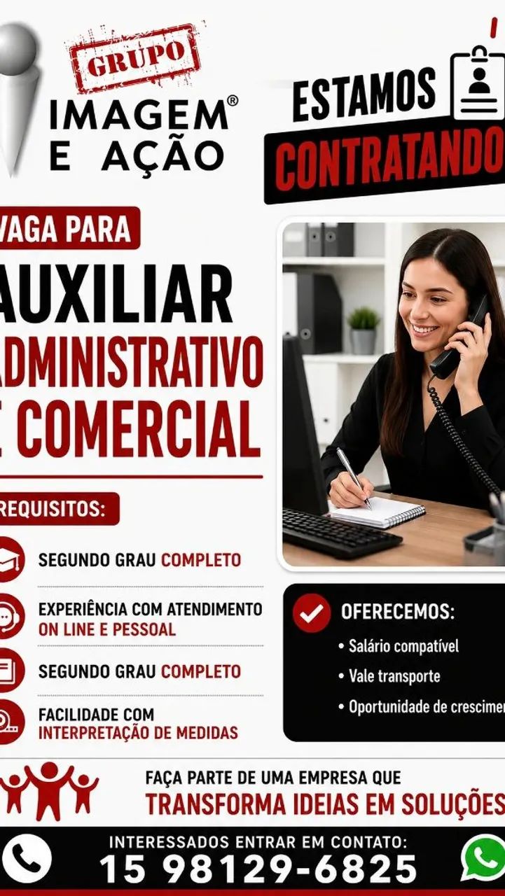 Auxiliar Administrativo e Comercial 