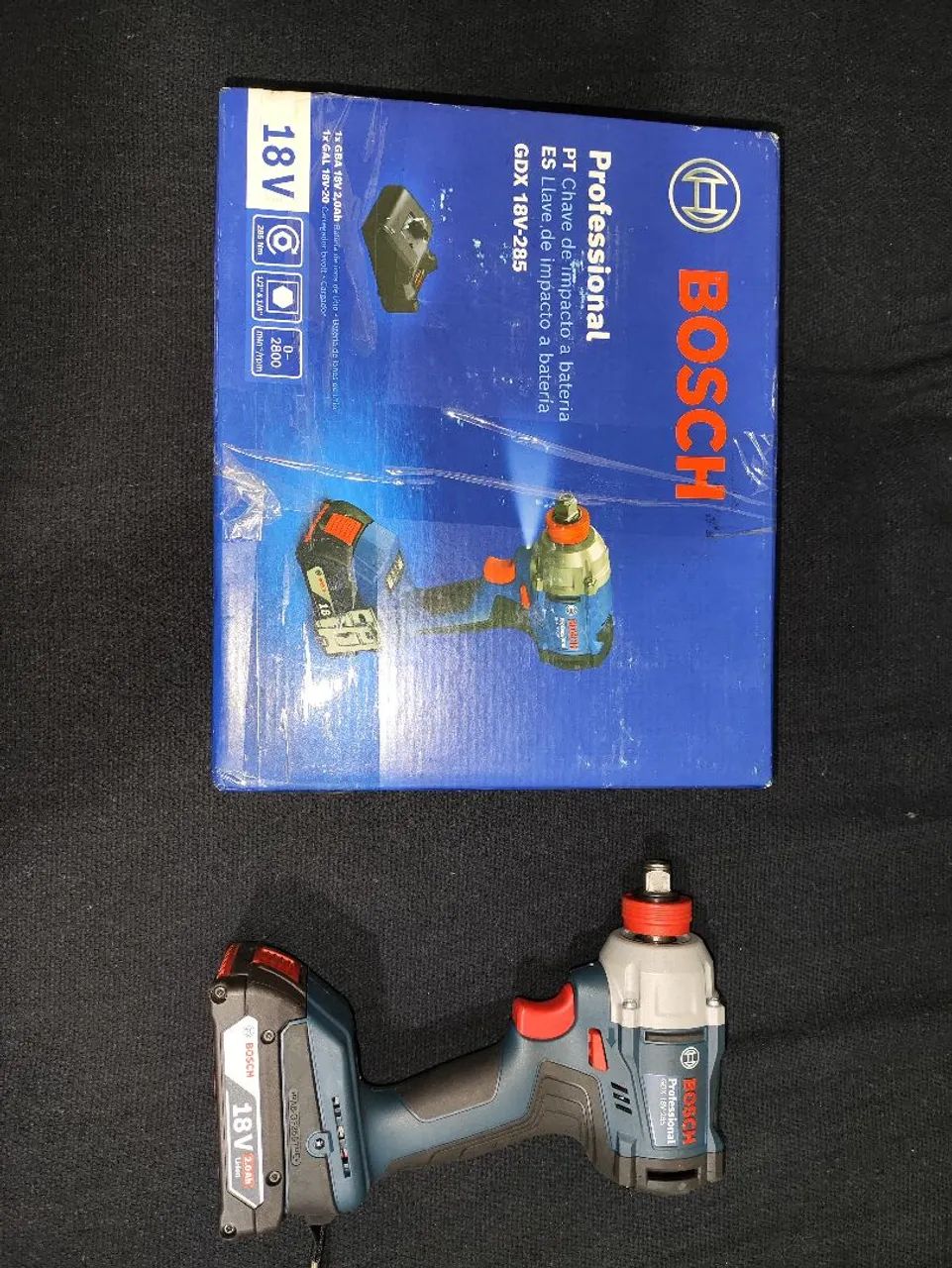 Chave de impacto Bosch GDX 18v285 - Ferramentas de Construção