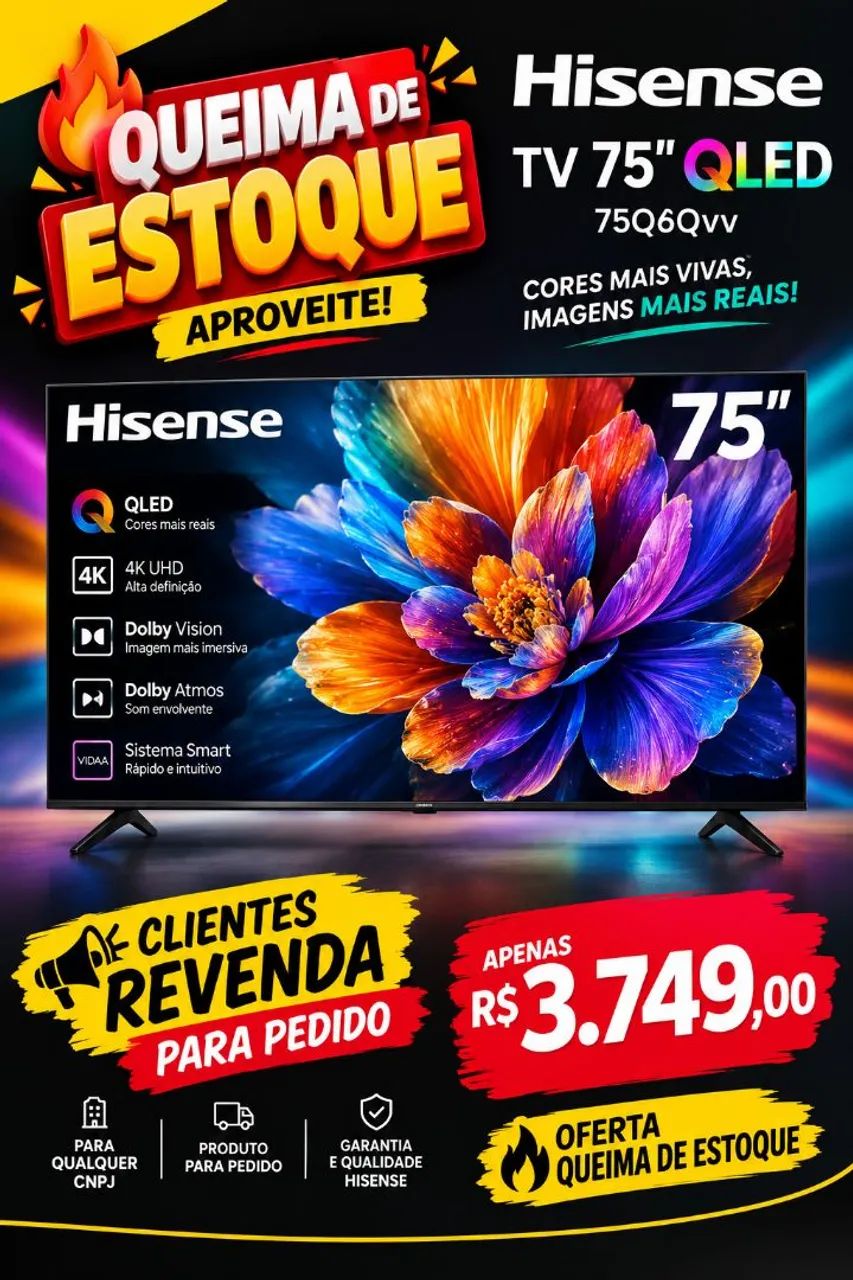 Promoção TV 75 Qled 