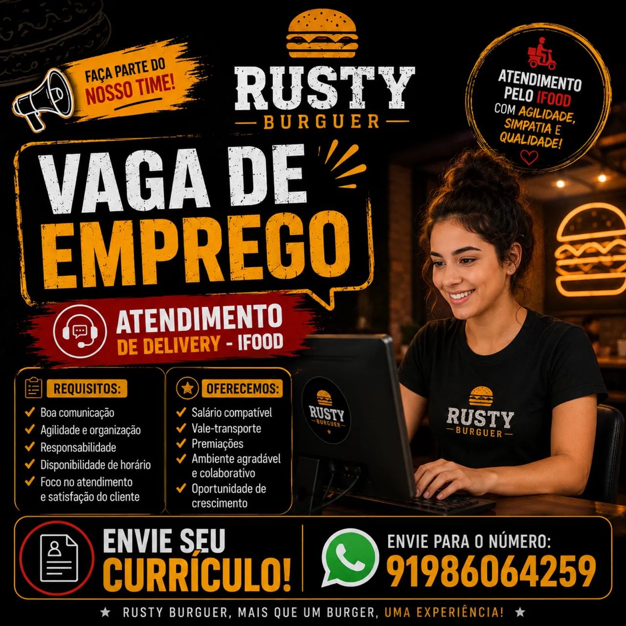Vaga atendente 