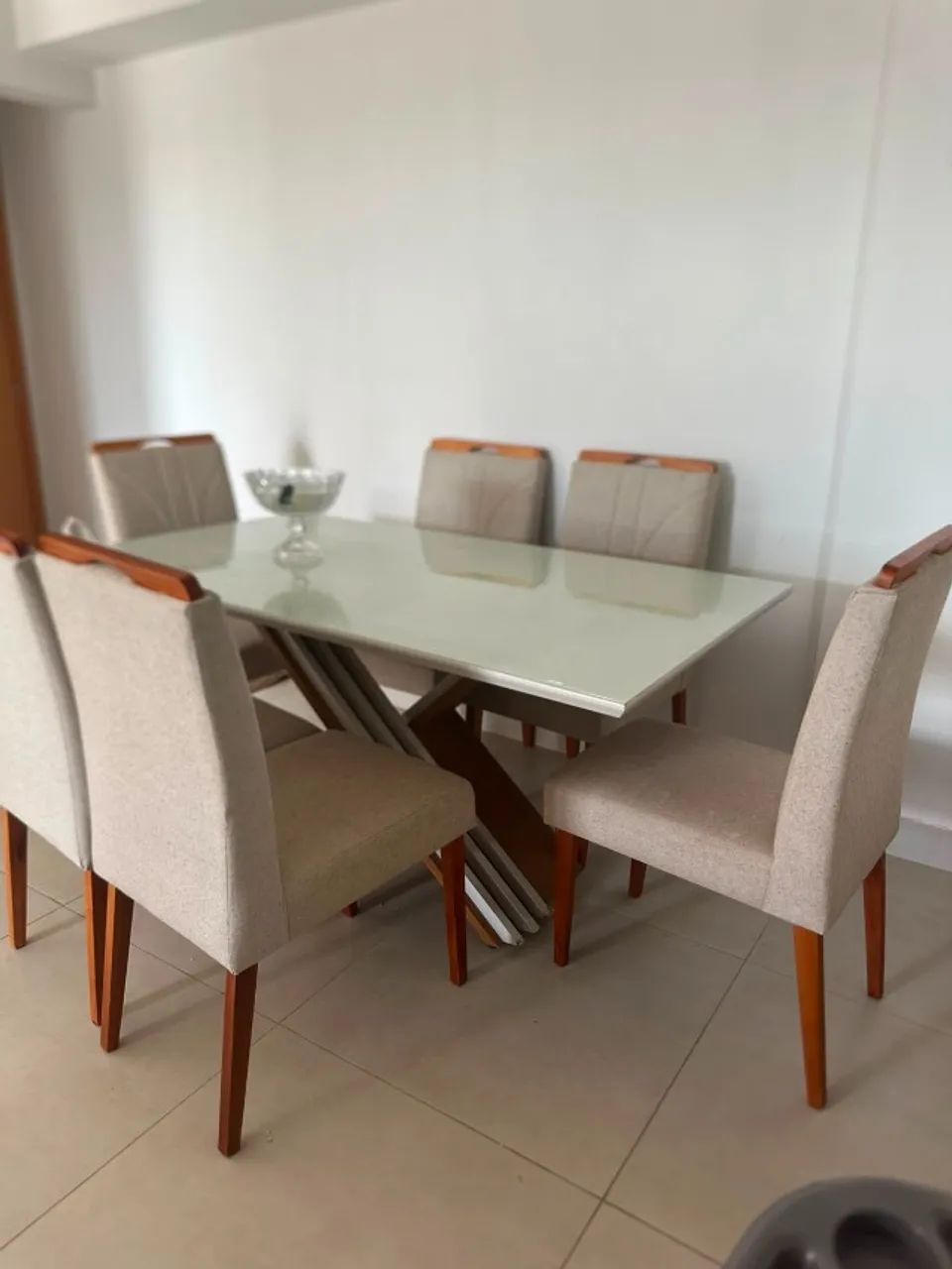 MESA DE JANTAR 6 LUGARES COMPLETA 