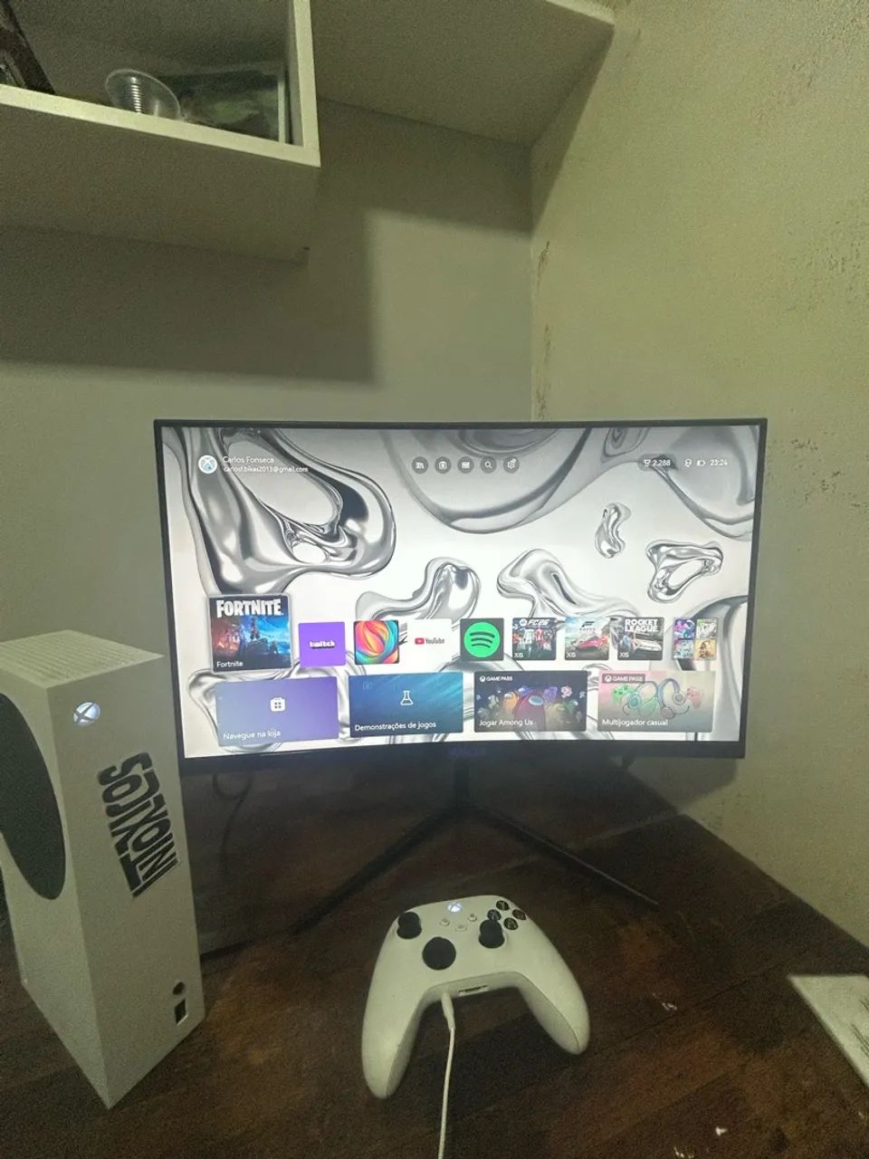 Monitor 189hz 23.8 polegadas curvo  - Foto 3