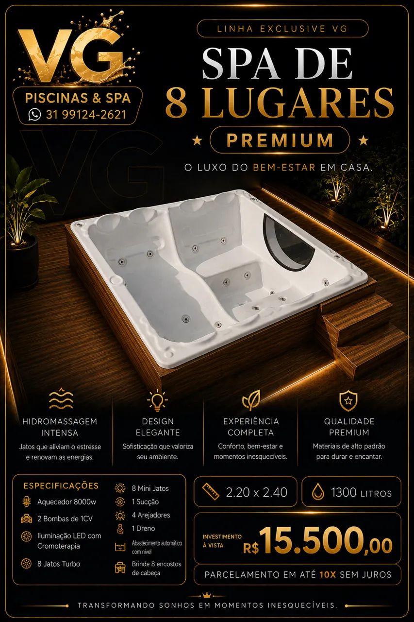 Spa de 8 lugares Premium  - Foto 4
