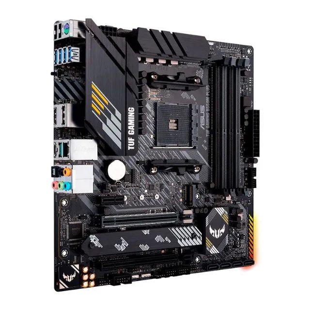 Placa-Mãe ASUS TUF Gaming B550M-Plus - Nova, Lacrada - Foto 5