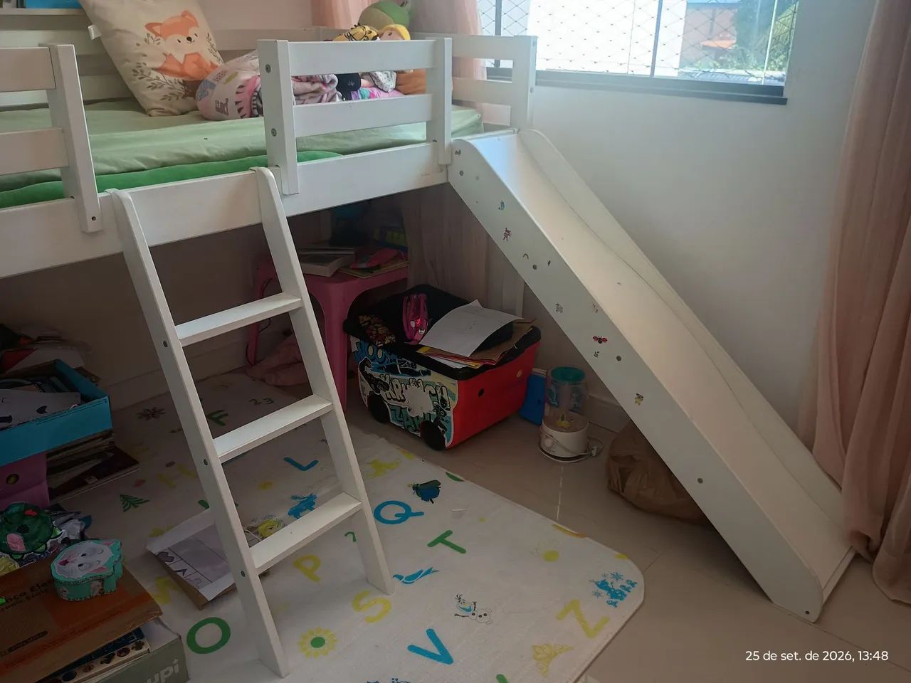 Cama infantil com escorrega - Foto 3