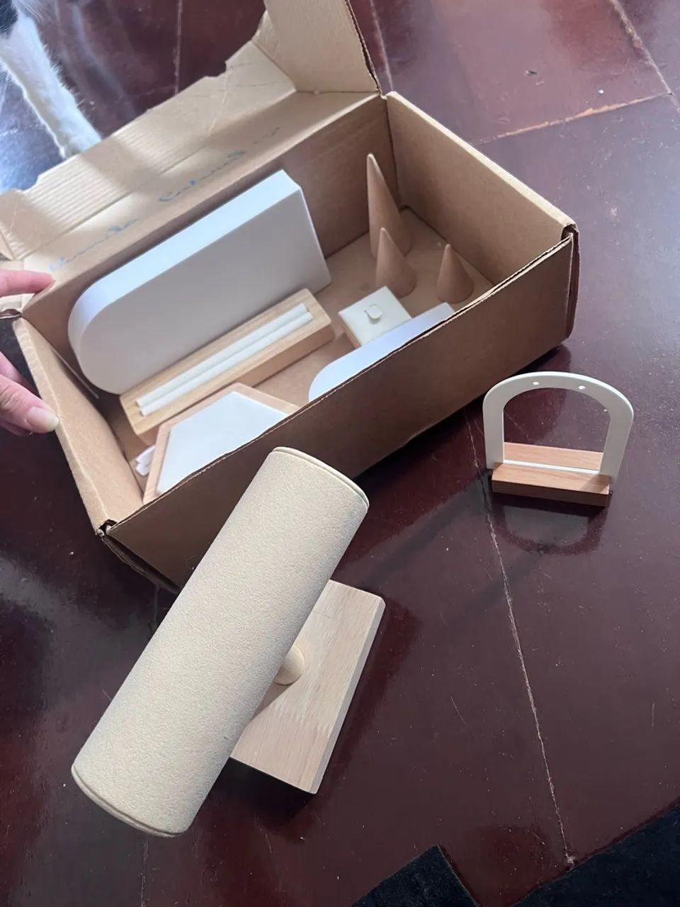 Kit expositor de colar brinco e pulseira 