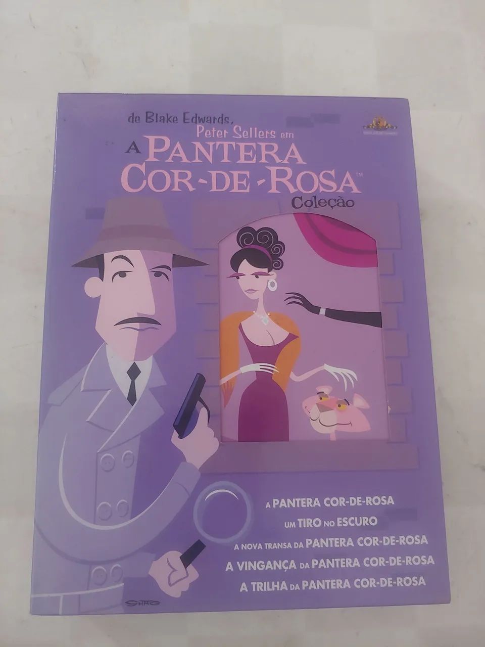 Box Dvd Coleção A Pantera Cor de Rosa - 5 filmes - Peter Sellers