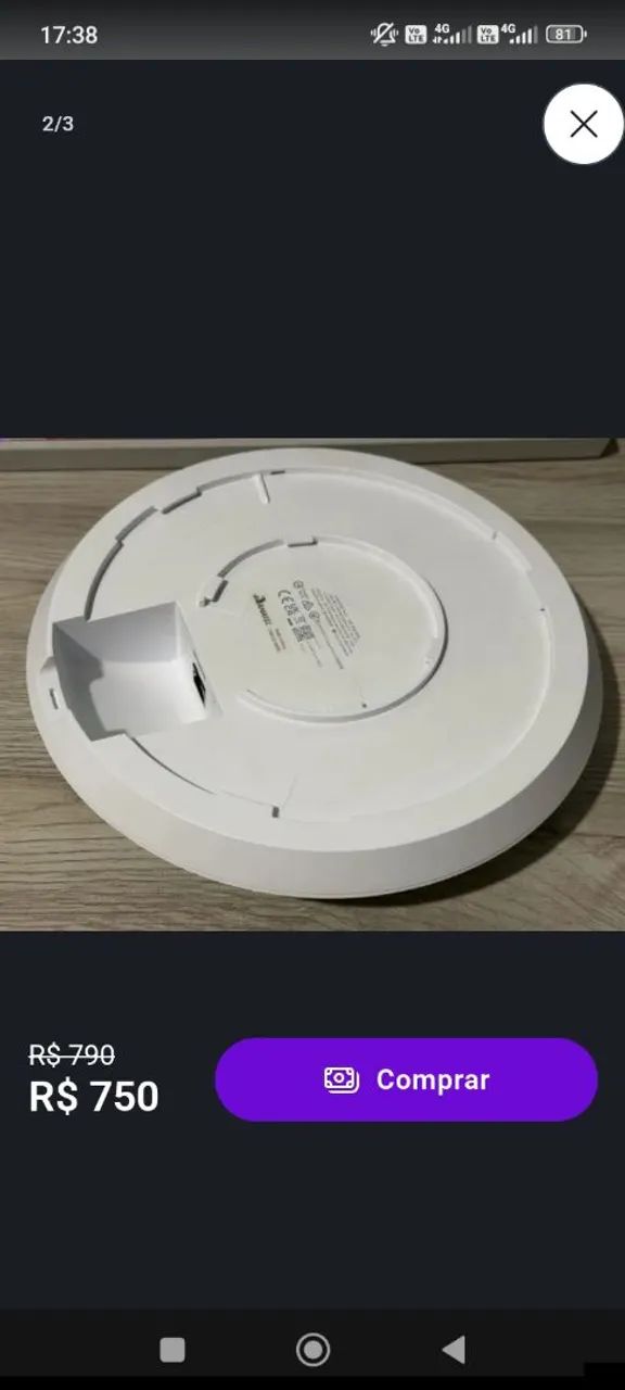 Ubiquiti U6 LR -- Unifi 2G e 5G - Foto 2