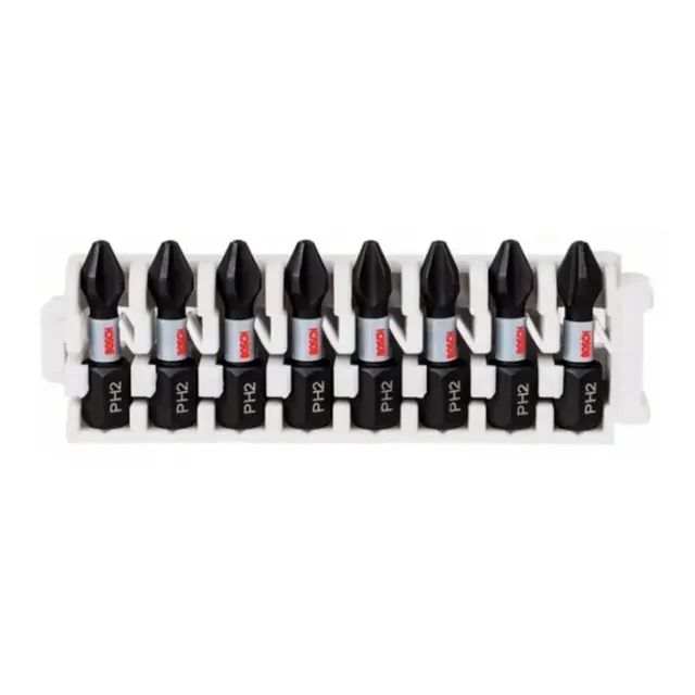 Jogo Bits PRO Phillips Impact 25mm Encaixe 1/4" 8 Peças