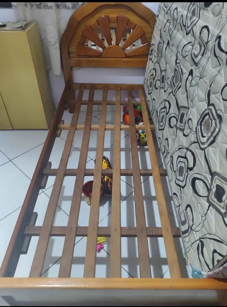 Cama de solteiro de madeira  - Foto 3