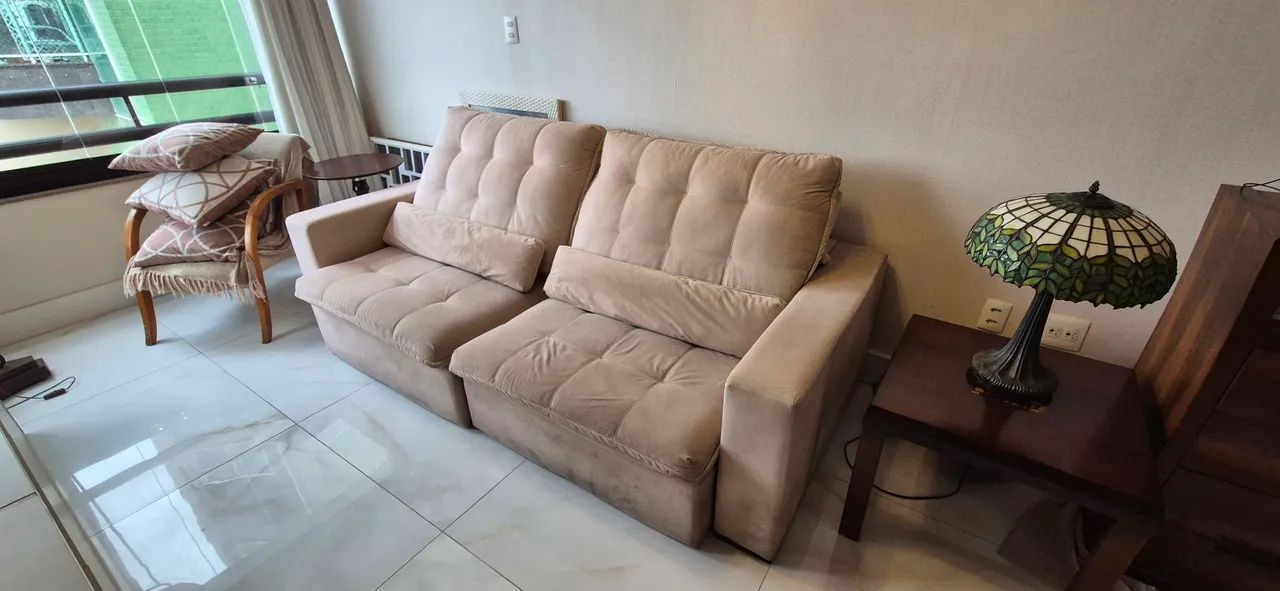 Sofá retrátil e reclinável com 2,40m - Foto 2