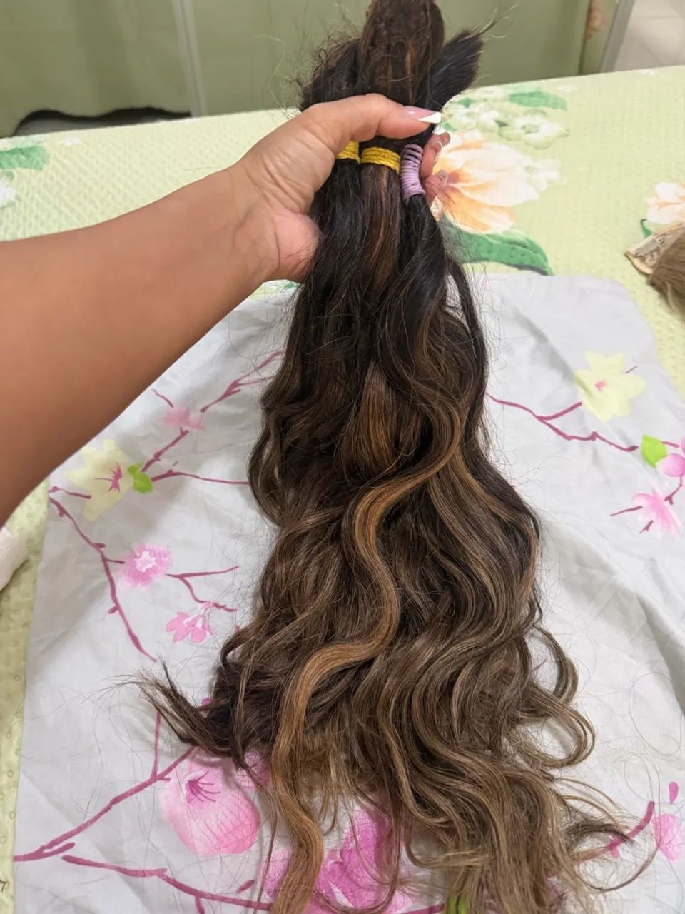 Cabelo morena iluminada humano - Foto 4
