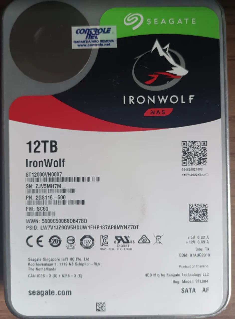 HD 12tb IronWolf NAS