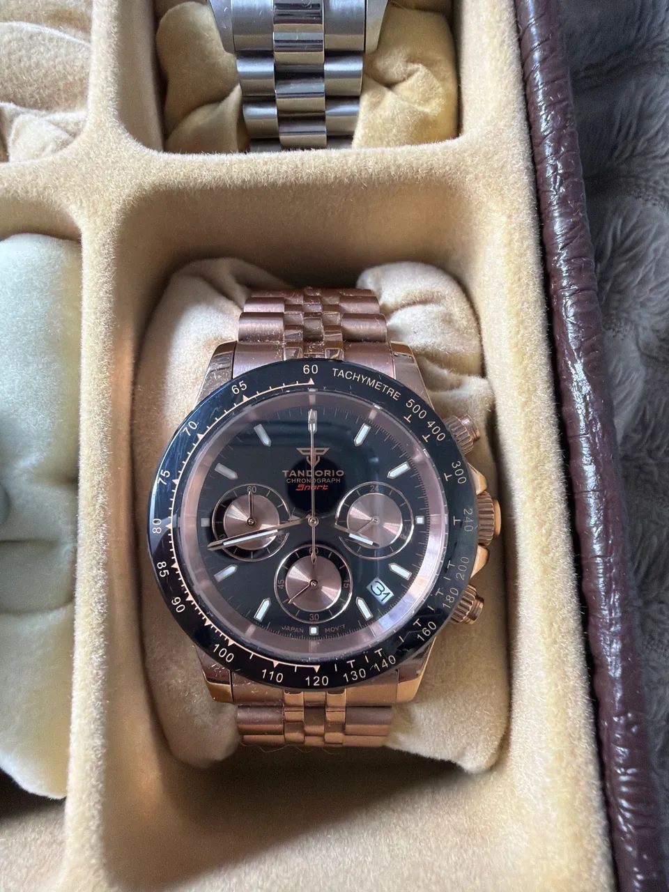 Relógio tandorio rose gold 