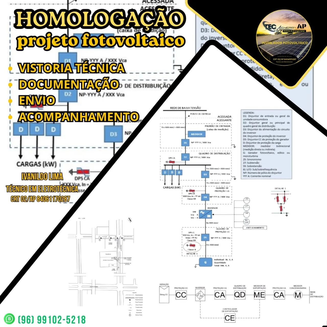 Homologação de projeto fotovoltaico