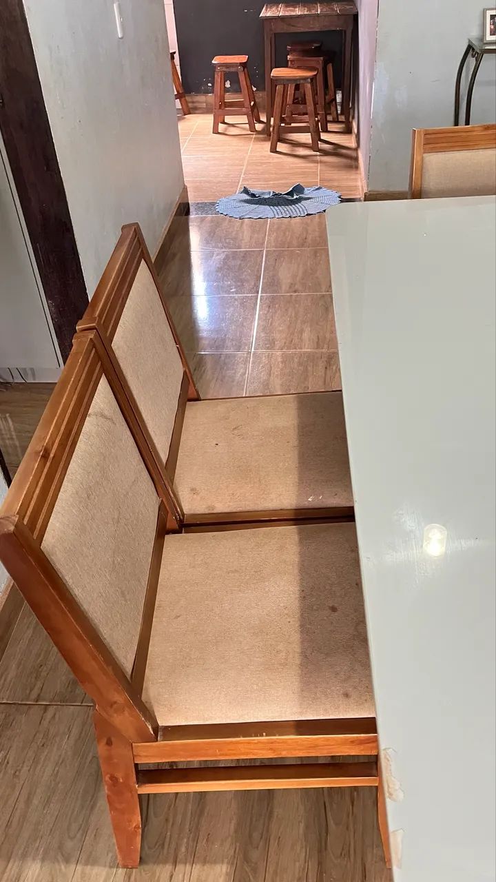 Mesa de jantar 6 cadeiras aceito cartão 65568133655939122