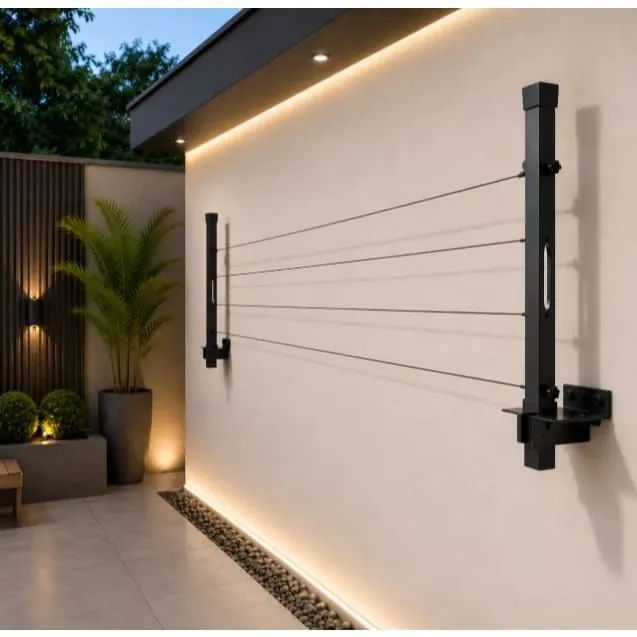 Varal Retrátil de Parede Reforçado | Ideal para Lavanderia e Sacada - Foto 2