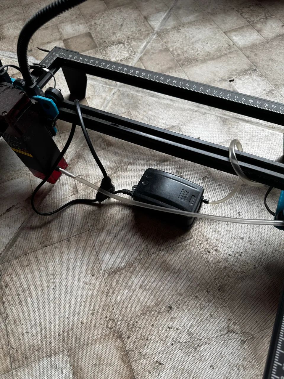 10W TTS-10 PRO Gravadora a laser + compressor de Ar - Foto 4