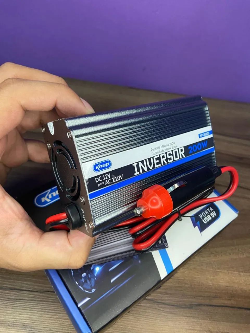 *INVERSOR AUTOMOTIVO 200W KNUP* - Foto 4