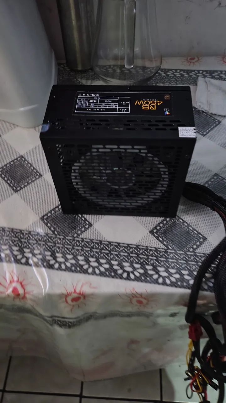 Fonte BRX Rainbow RGB, 450W, 80 Plus Bronze, PFC Ativo - Foto 2