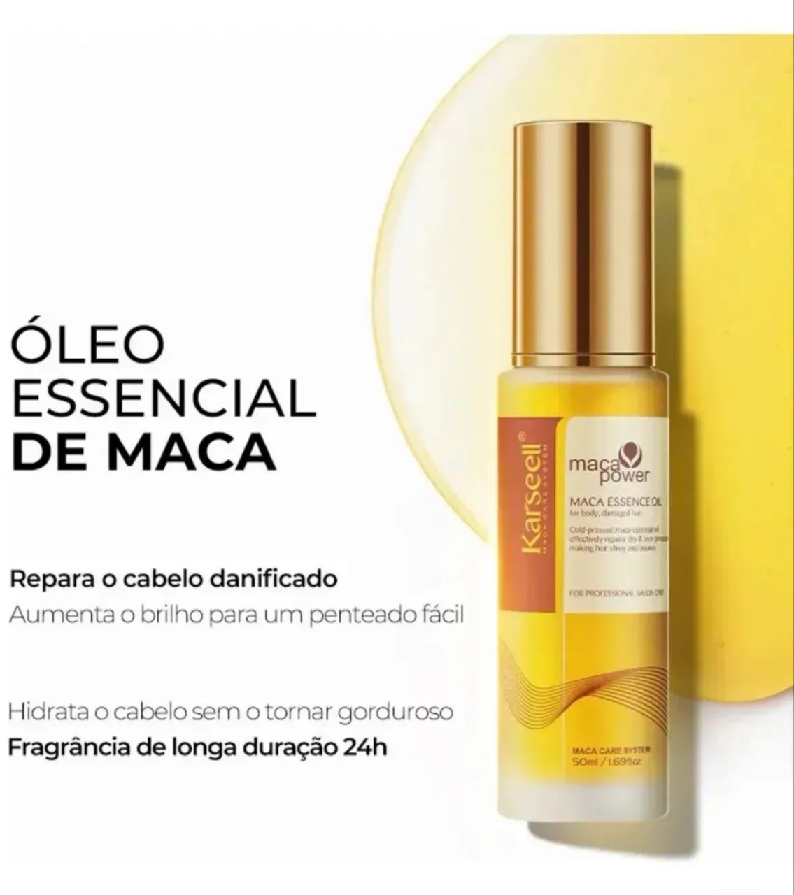 Óleo Capilar Karseell Maca Power Essence 50ml Original? - Foto 2