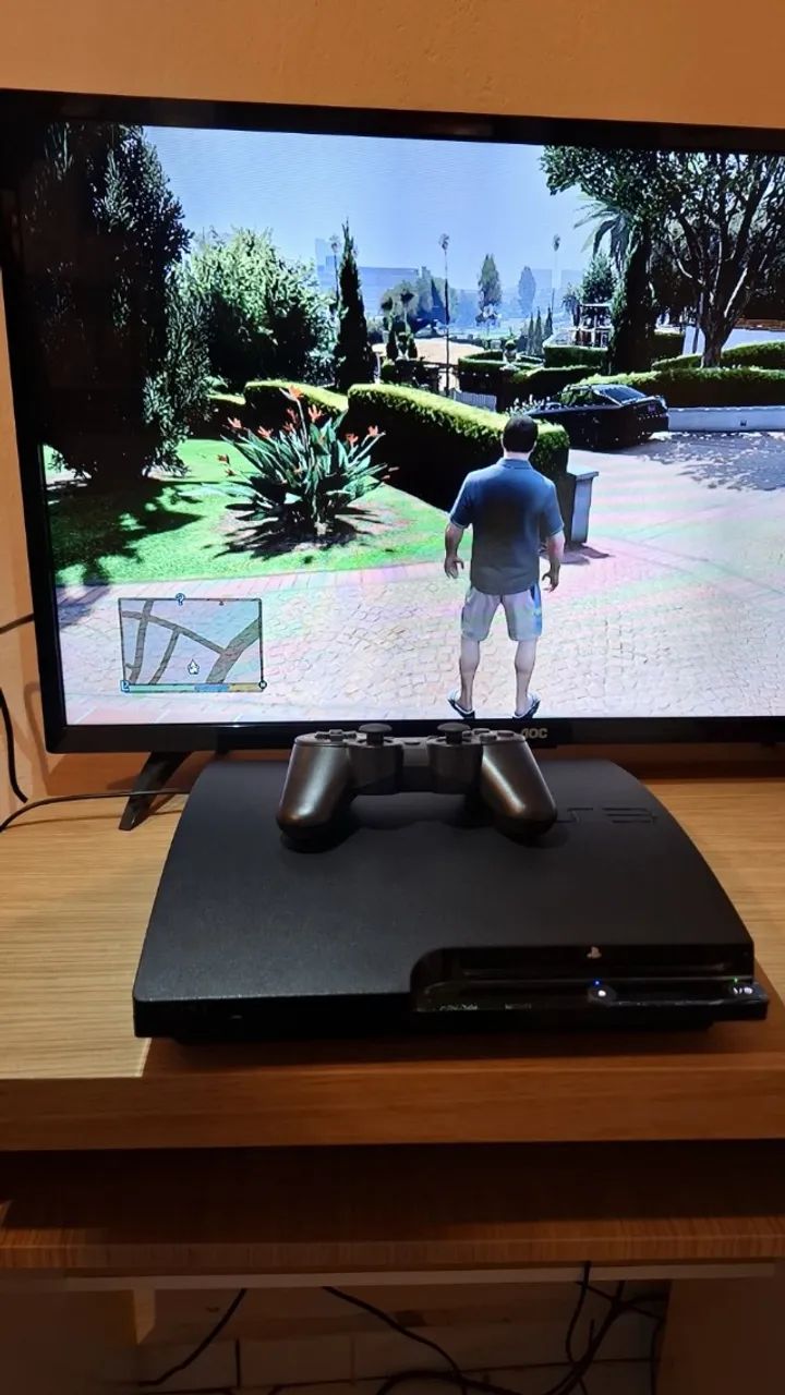 PS3 Slim em ótimo estado, completo e pronto para jogar. - Foto 5