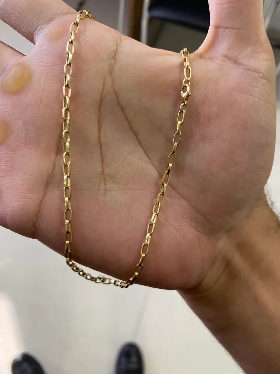 Corrente maciça no ouro 18k 12.75 g - Foto 2