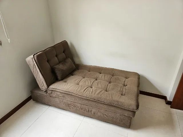 Sofá cama Divã em suede - Foto 3