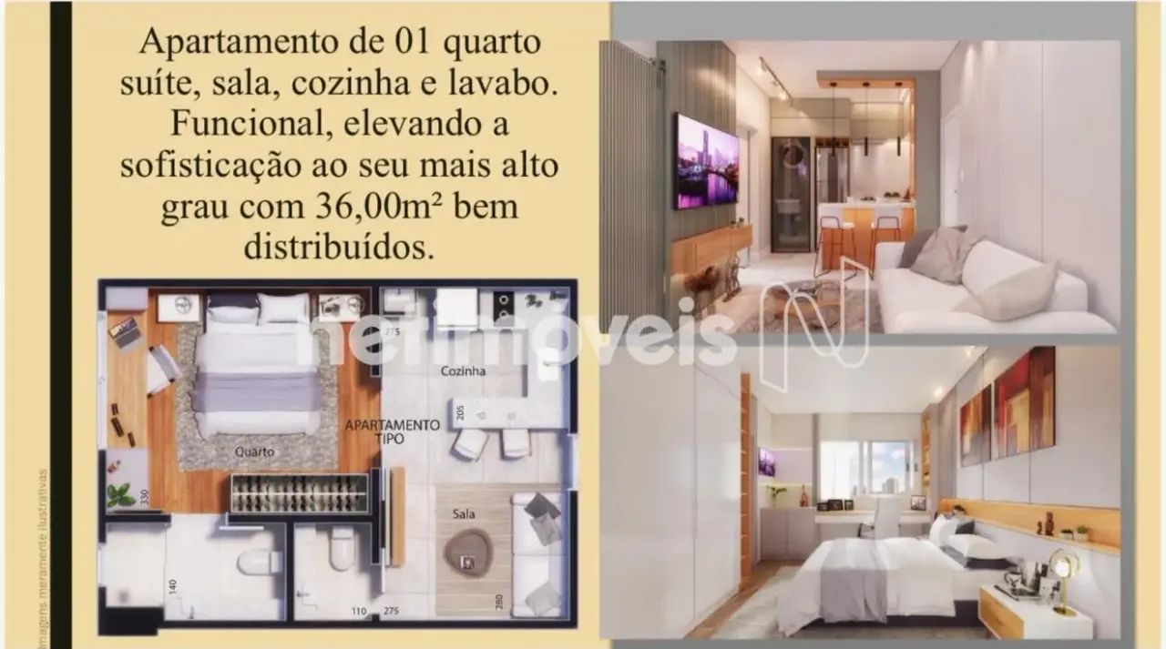 Apartamento de 1 quarto no Ouro Preto! - Foto 4
