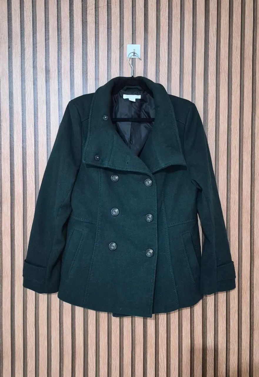 Sobretudo Feminino H&M Verde G - Foto 3