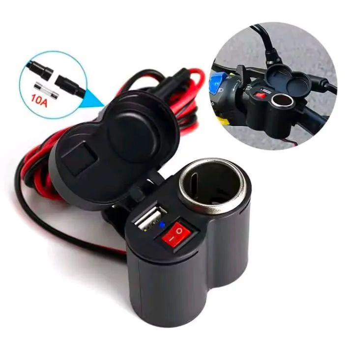 Carregador USB para moto