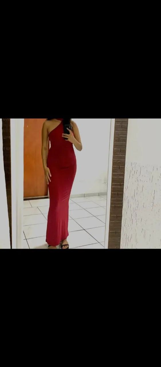 Desapego! Vestido vermelho 