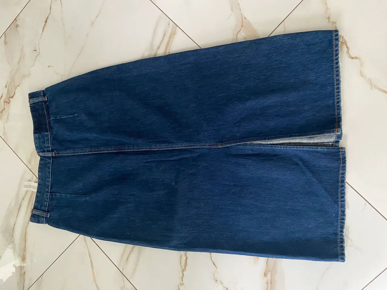 Saia Zara jeans 36  - Foto 3