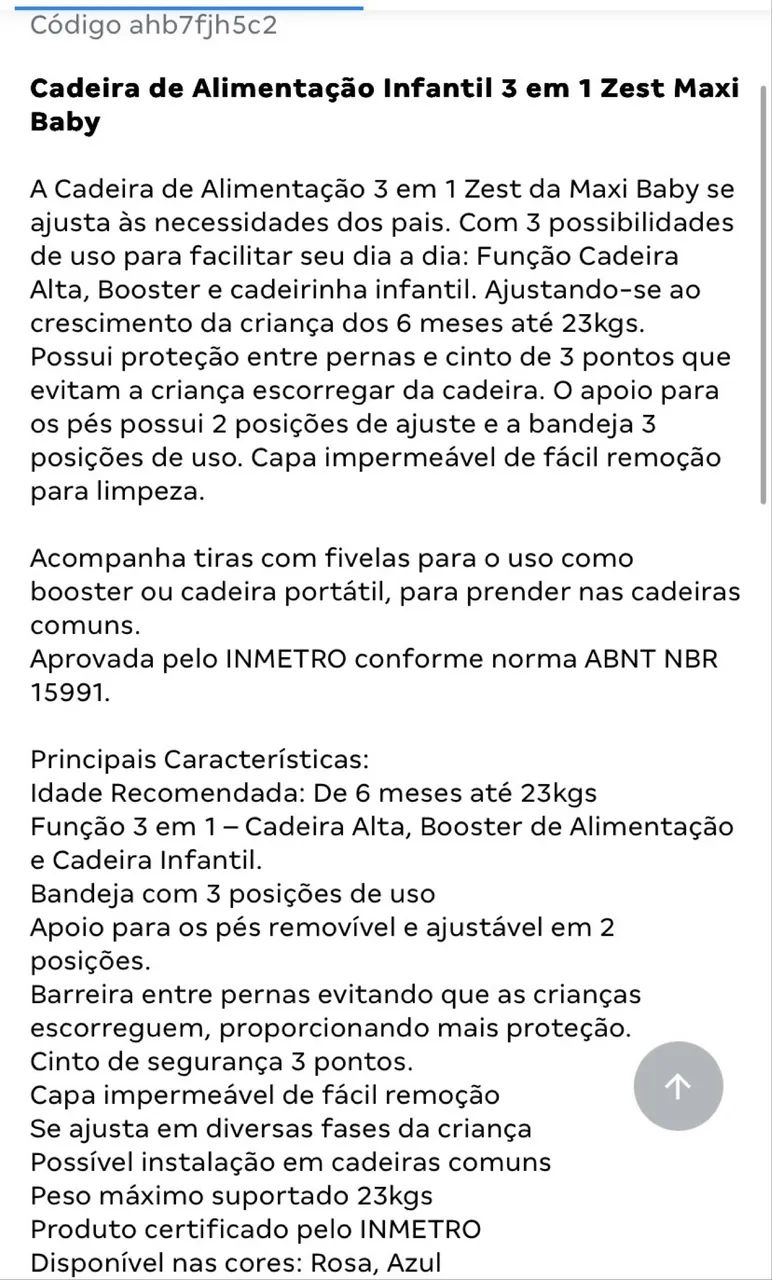 Cadeira de alimentação para bebê - Foto 5