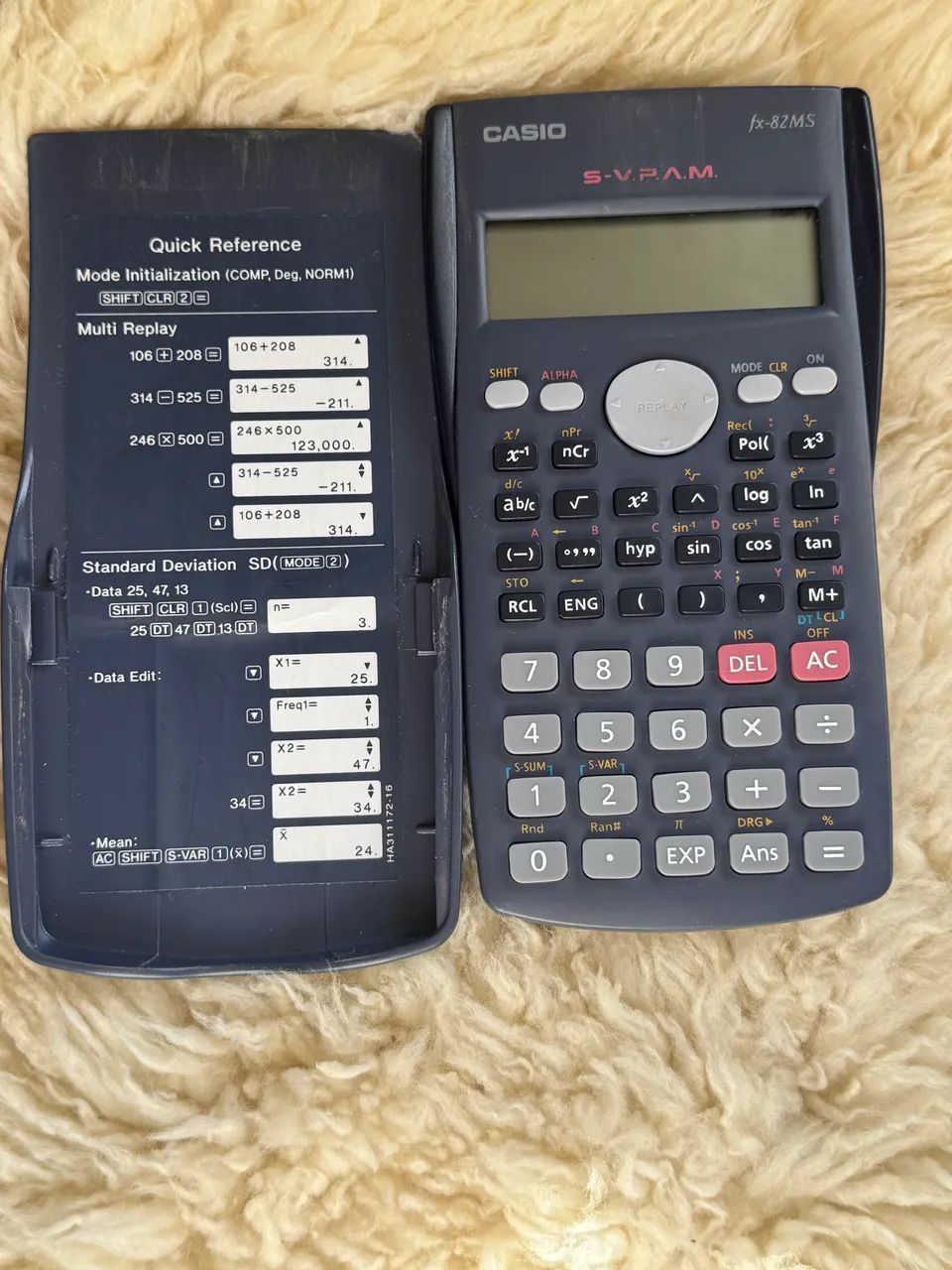 Calculadora Casio fx-82MS - funcionando (sem bateria) - Foto 2